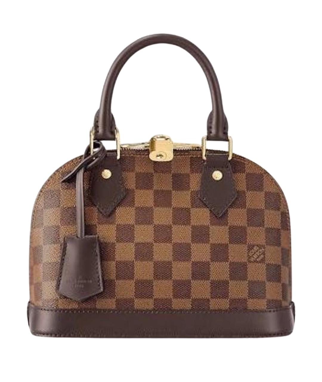 LOUIS VUITTON Коричневая сумка с короткими ручками, фото 1