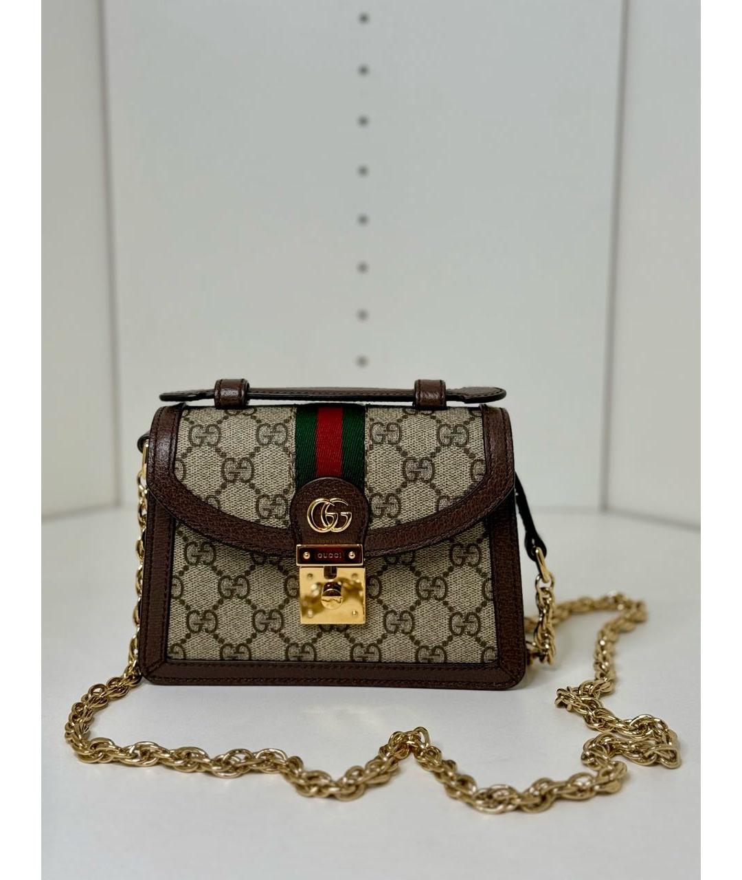 GUCCI Коричневая сумка через плечо, фото 6