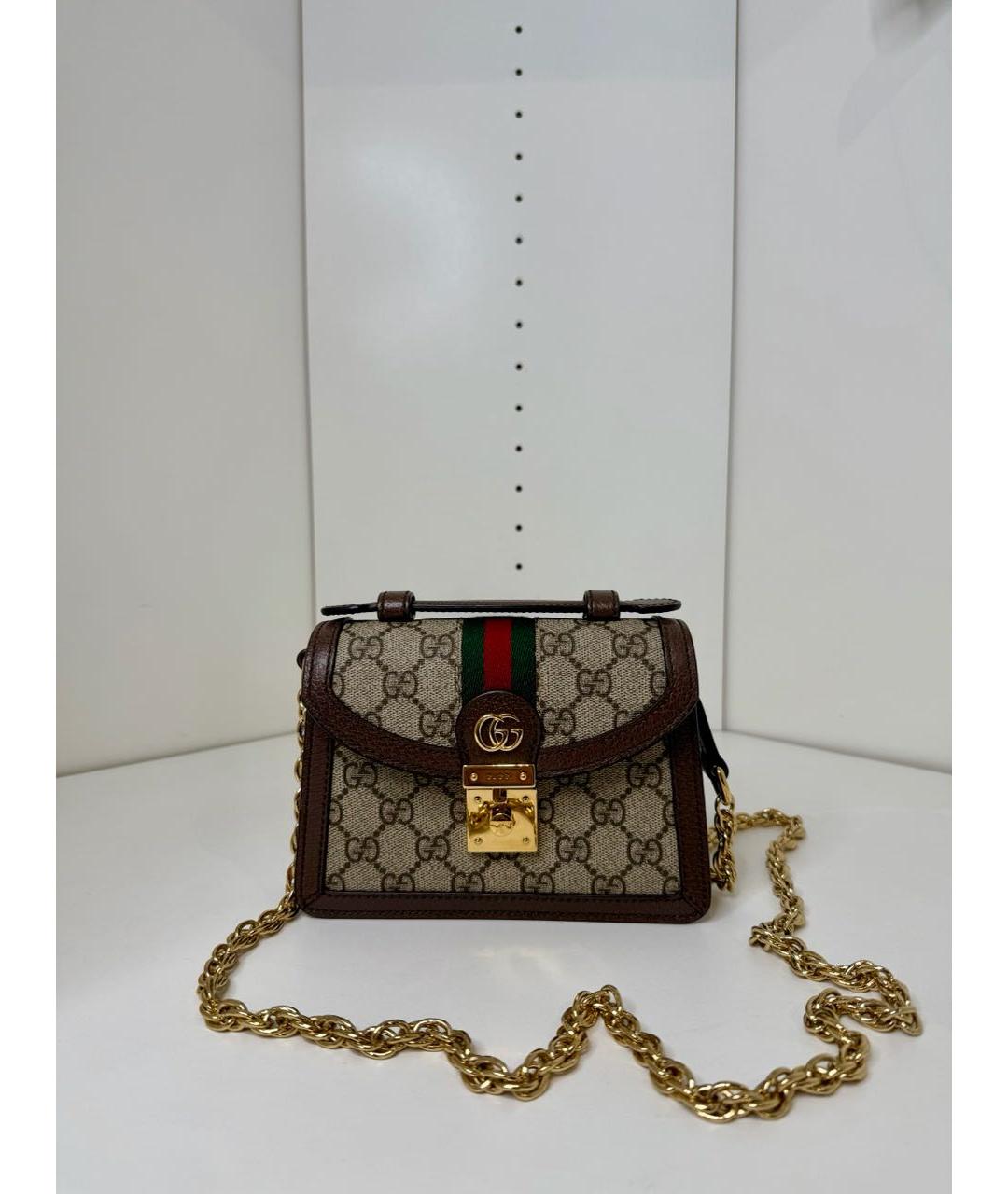 GUCCI Коричневая сумка через плечо, фото 2