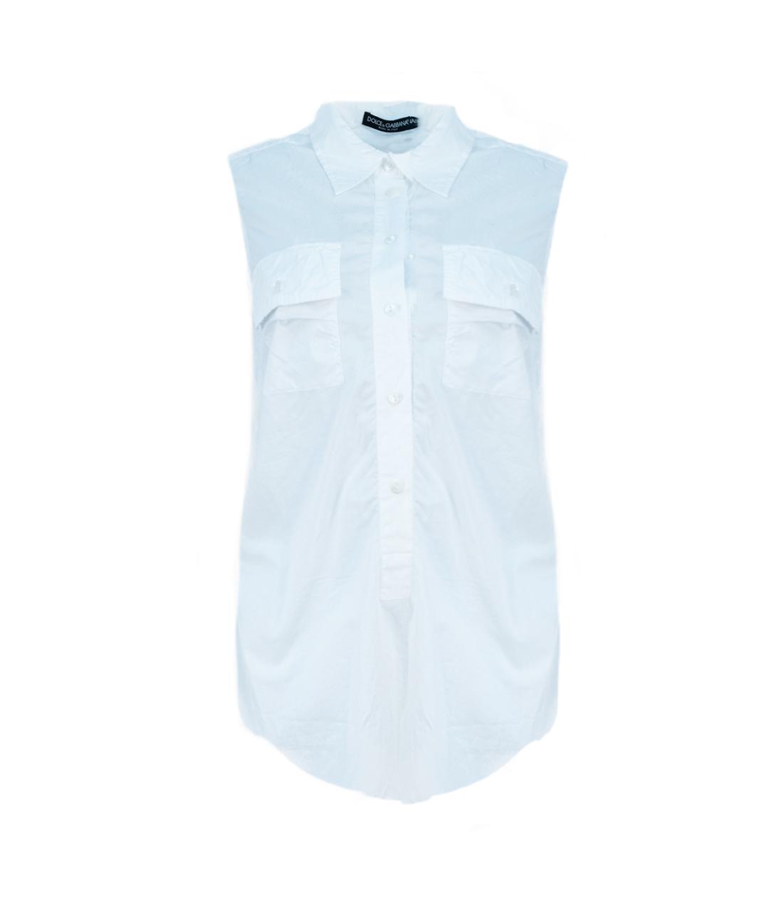 DOLCE&GABBANA Белая хлопковая блузы, фото 1