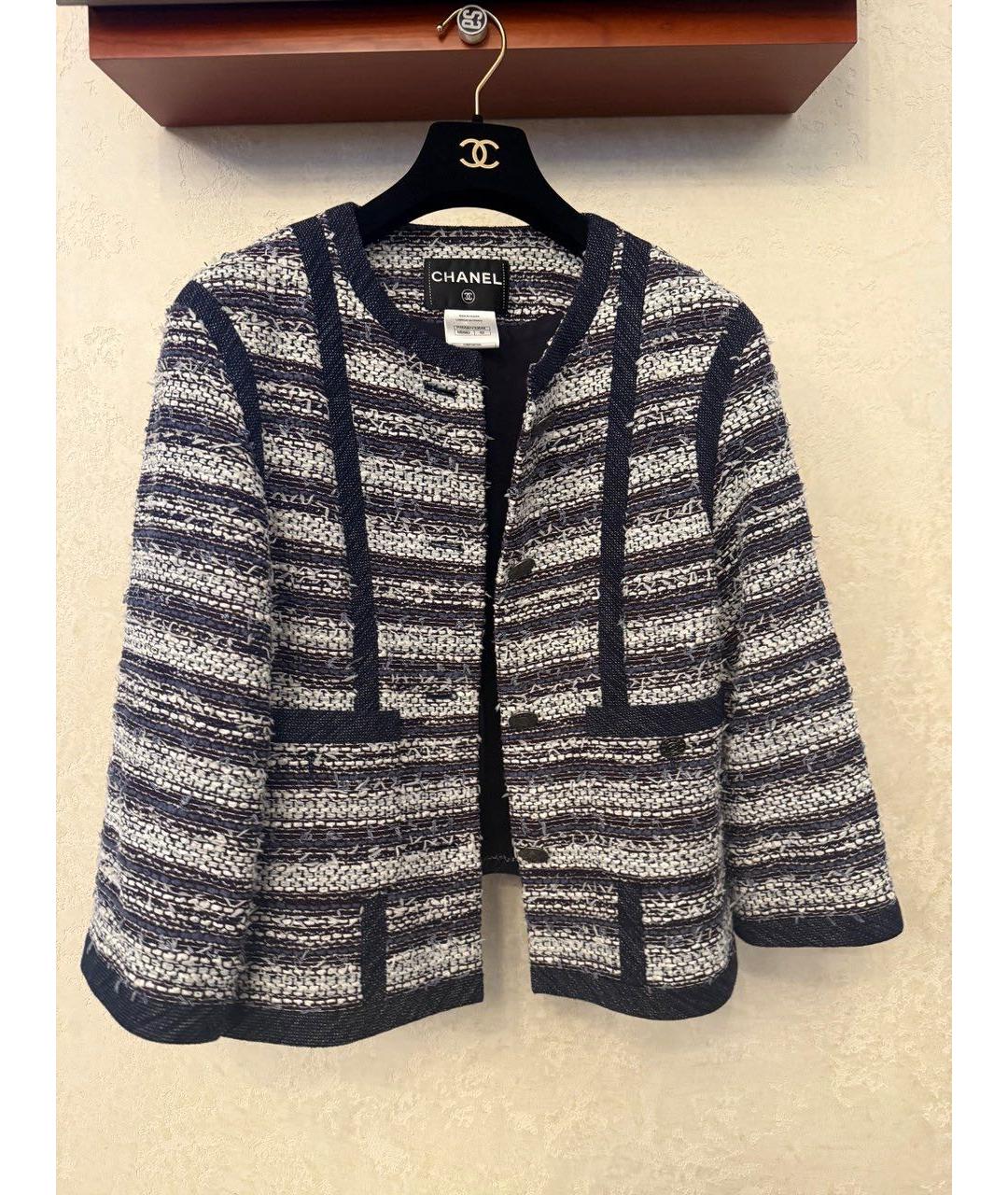 CHANEL Мульти хлопковый жакет/пиджак, фото 5