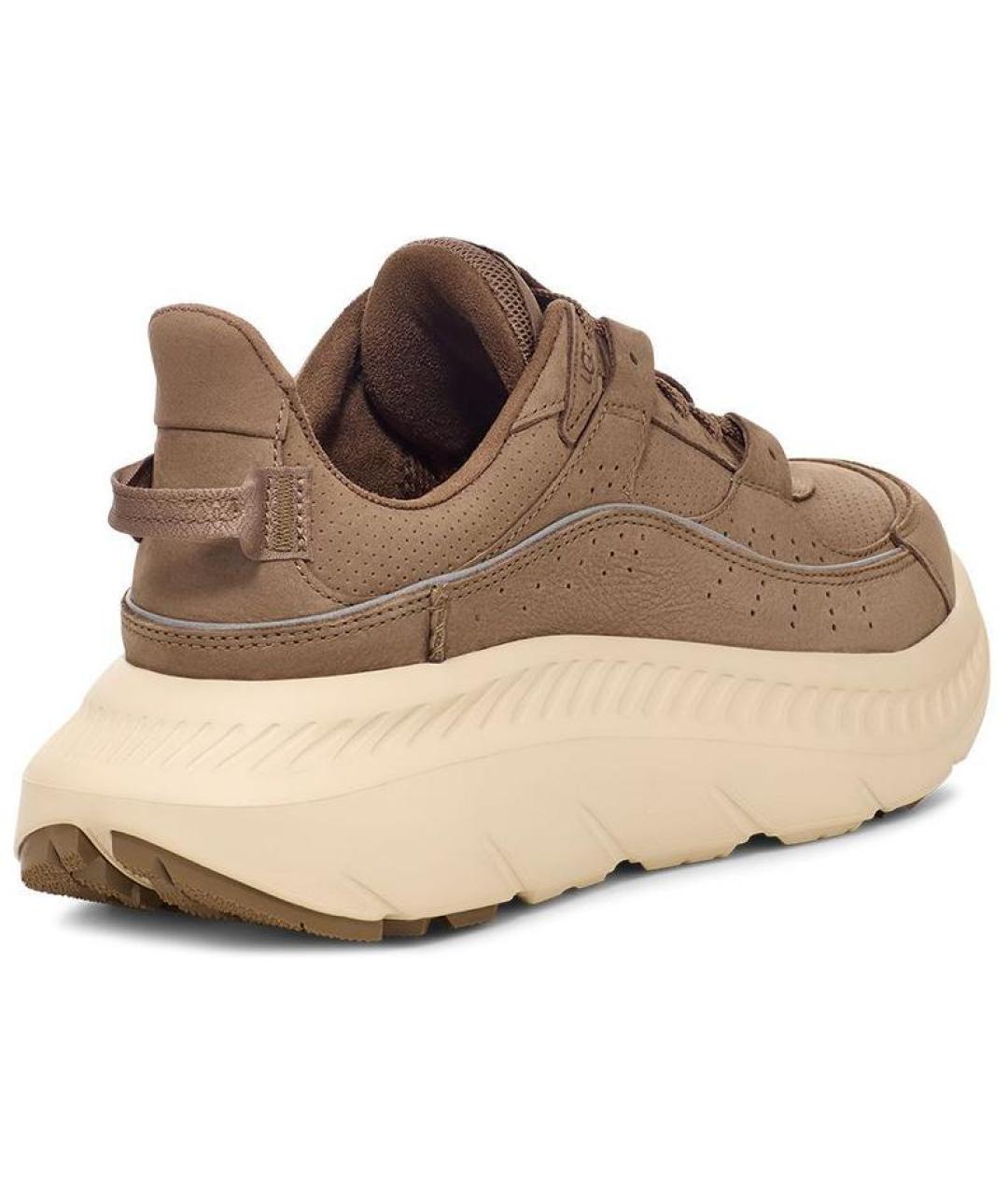 UGG AUSTRALIA Коричневые кожаные высокие кроссовки / кеды, фото 4