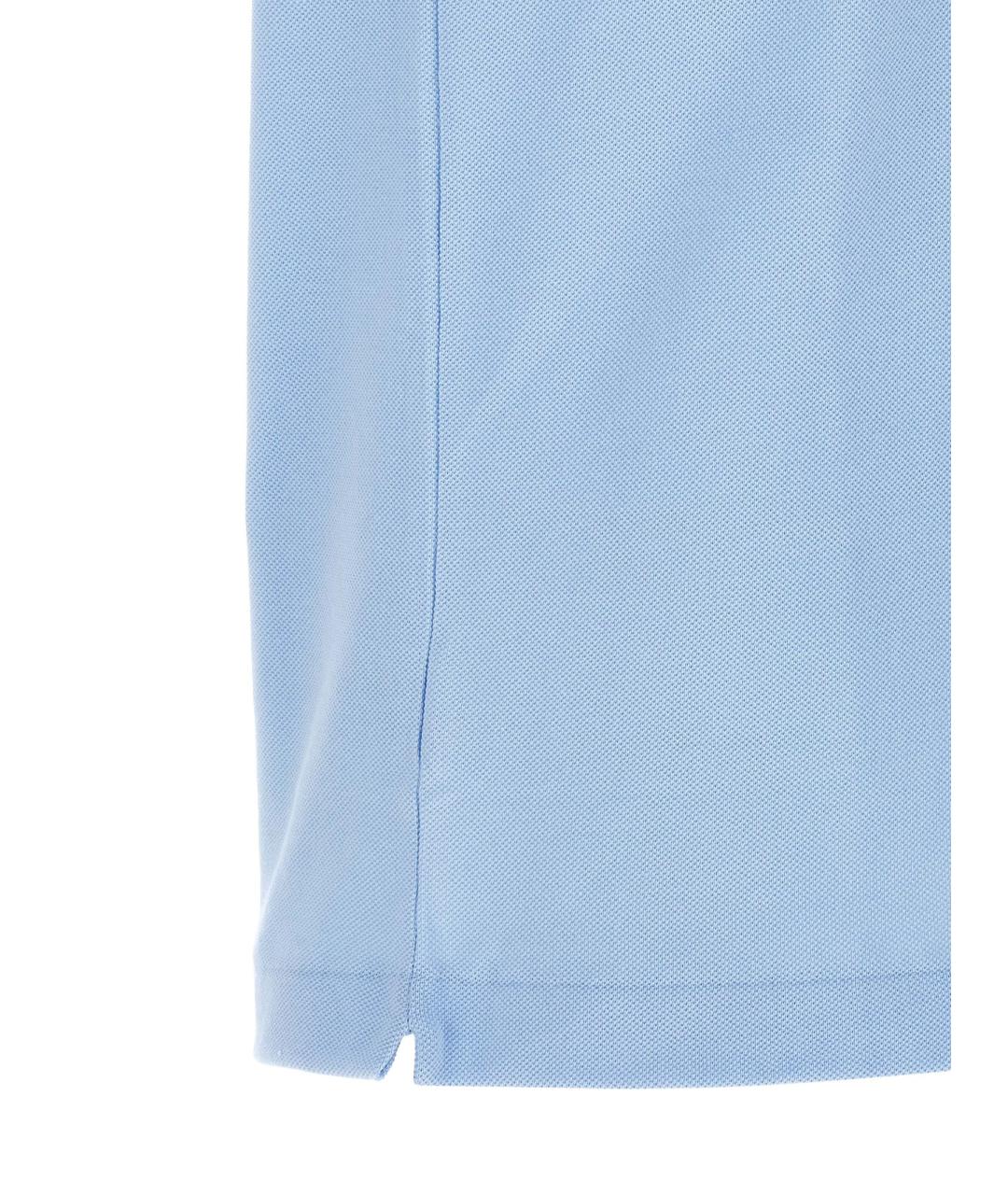 LACOSTE Голубая хлопковая футболка, фото 2