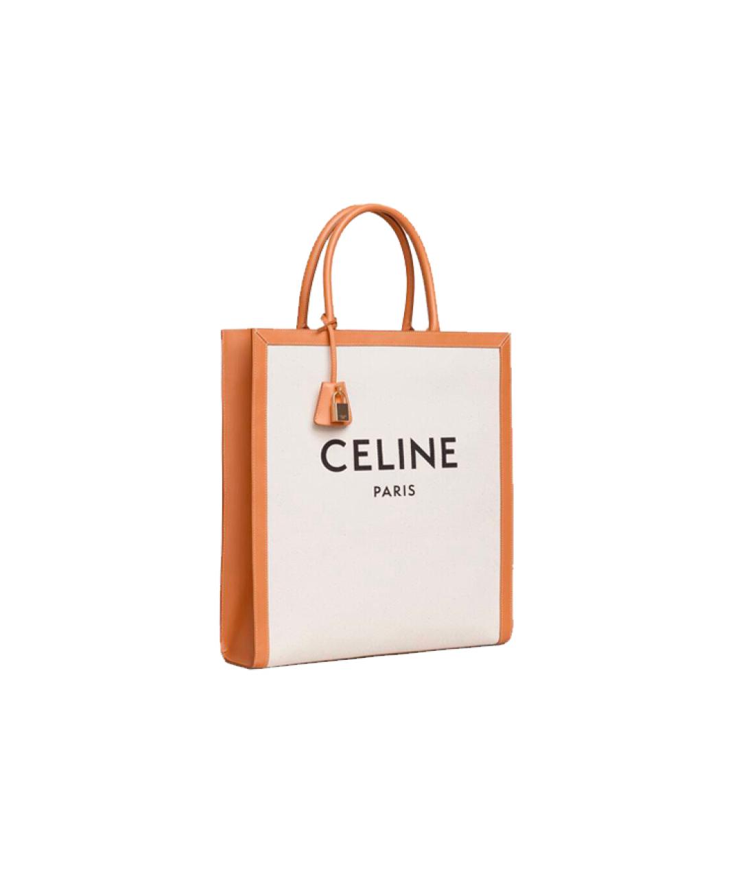 CELINE Белая сумка тоут, фото 2