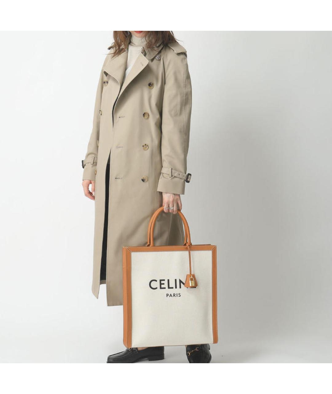 CELINE Белая сумка тоут, фото 4