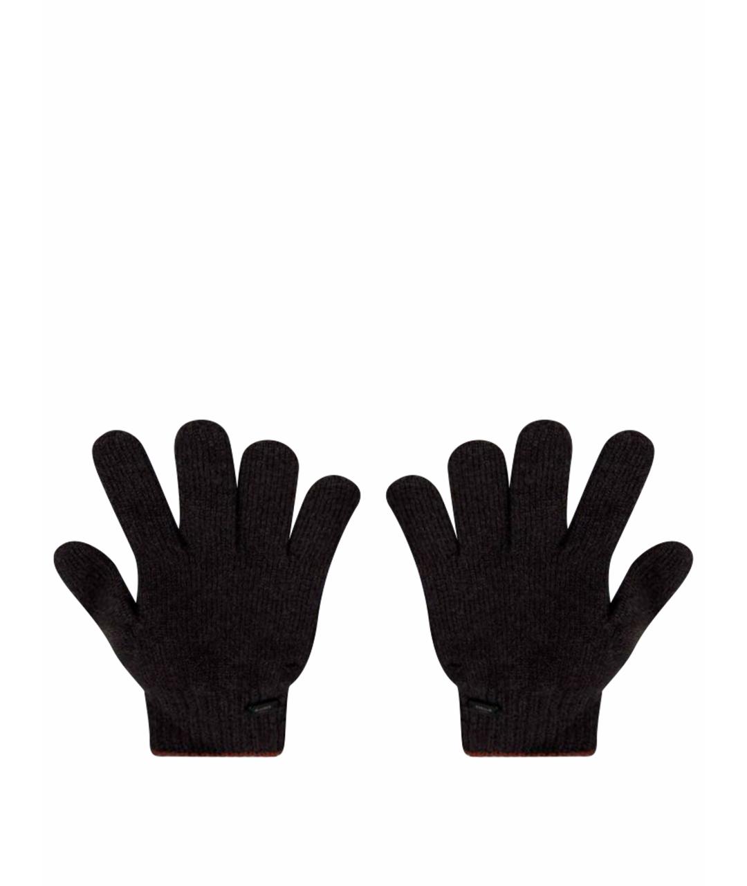 MOORER Коричневые кашемировые перчатки, фото 1