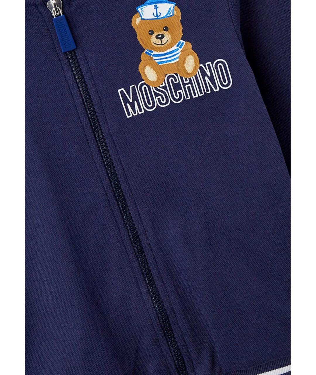 MOSCHINO KIDS Синий хлопковый комплект, фото 3