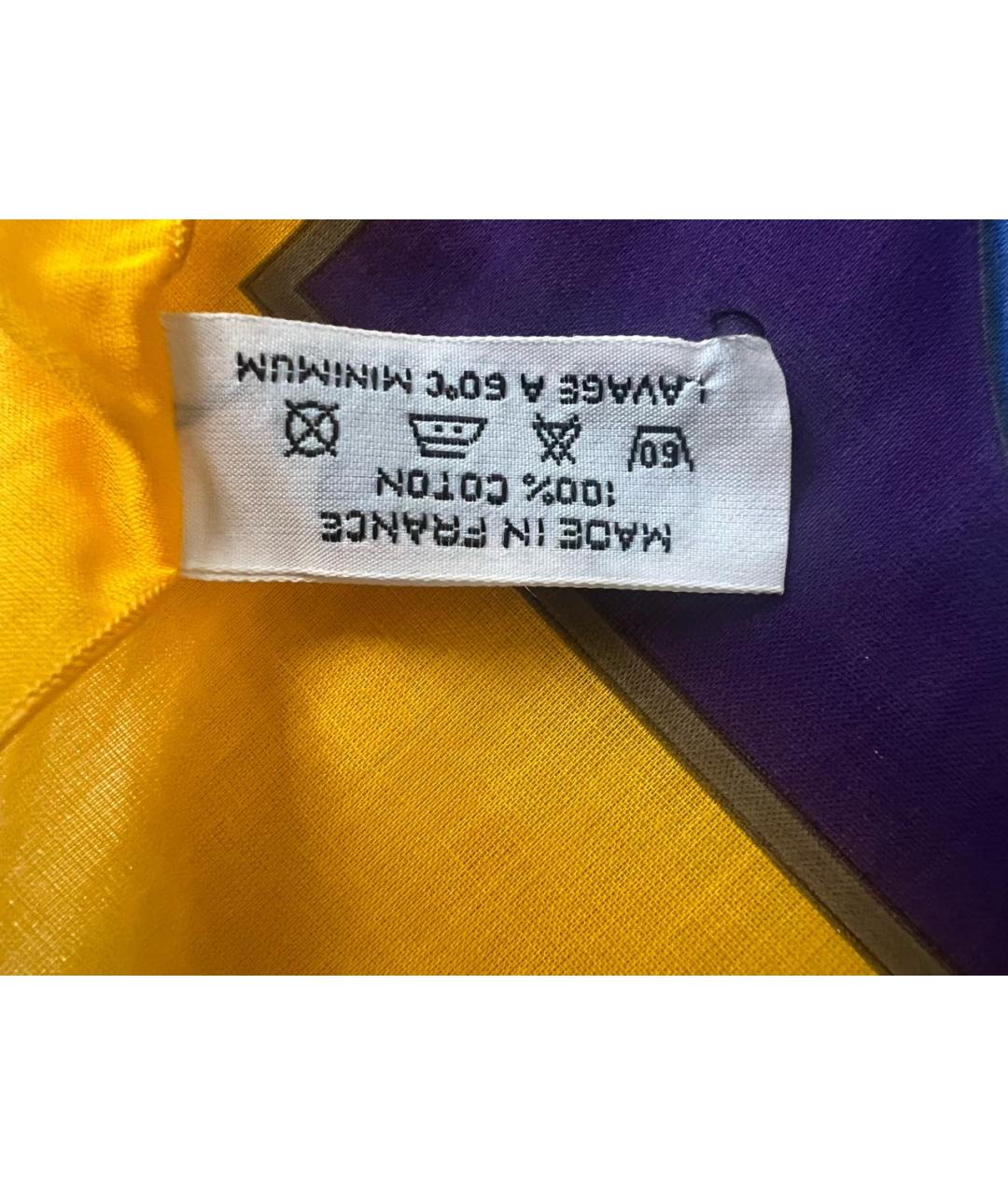 HERMES Мульти хлопковый платок, фото 3