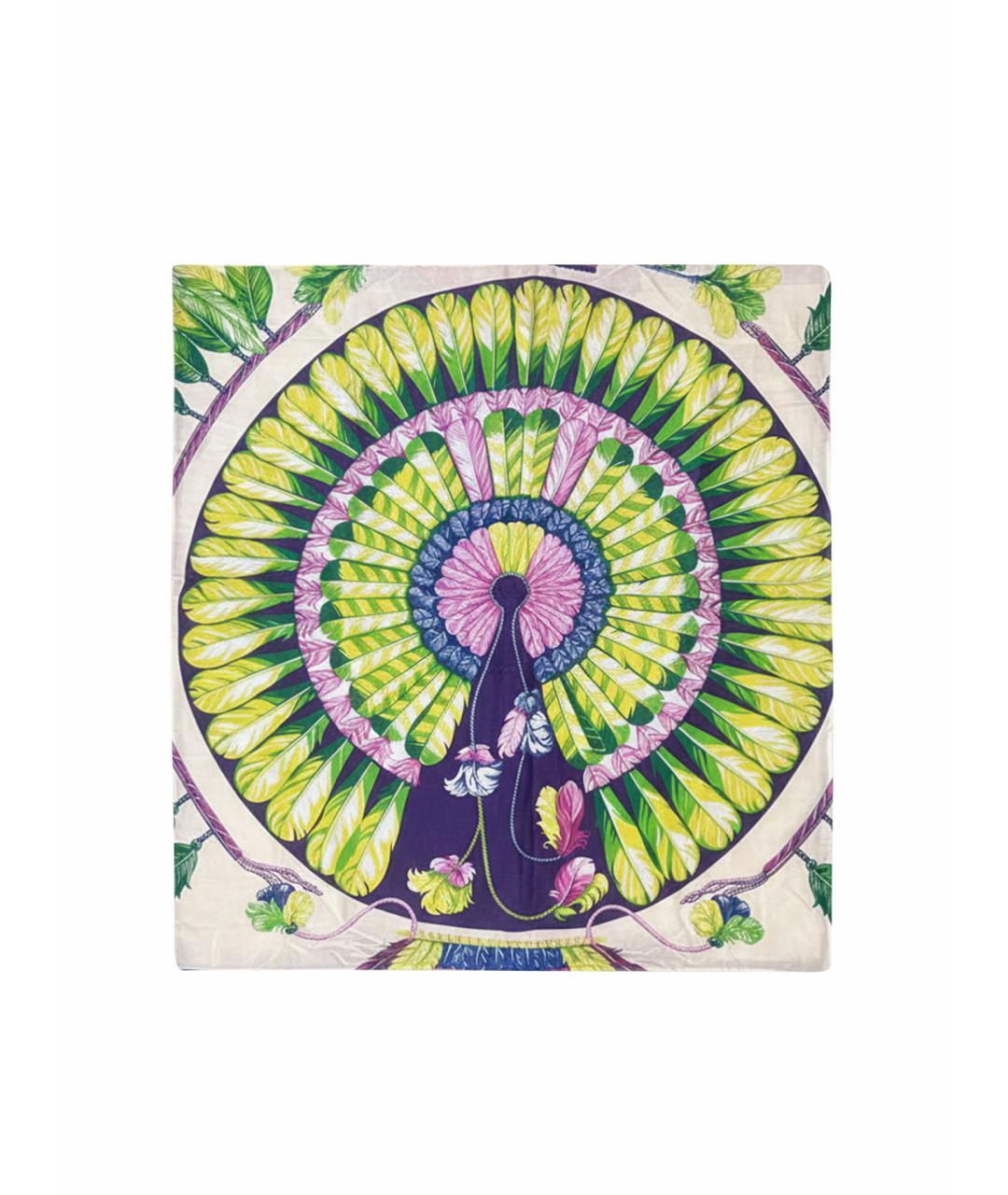 HERMES Мульти хлопковый платок, фото 5