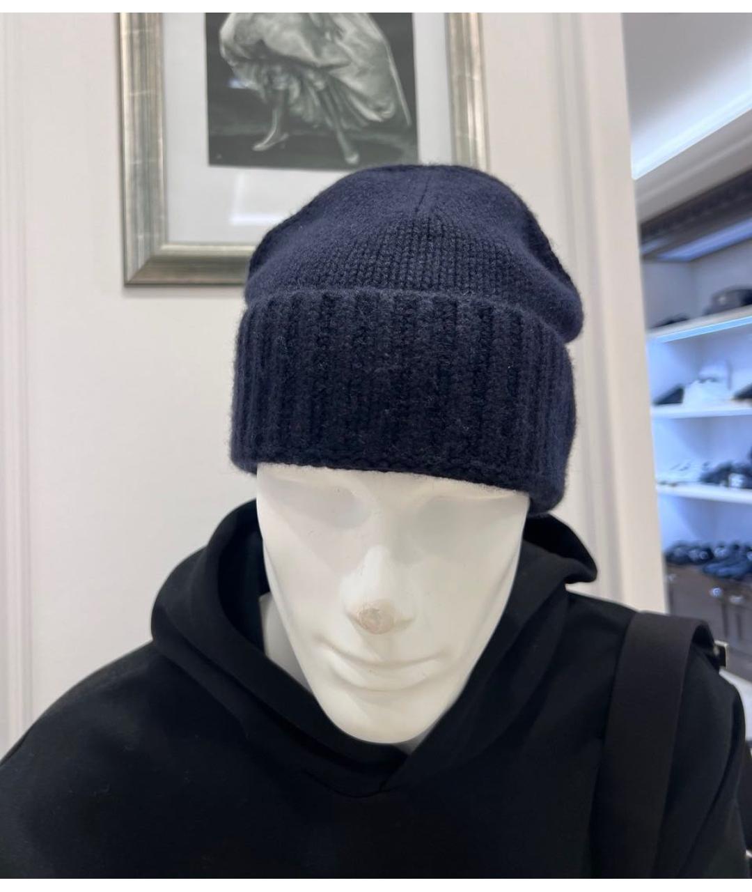 MOORER Синяя кашемировая шапка, фото 2