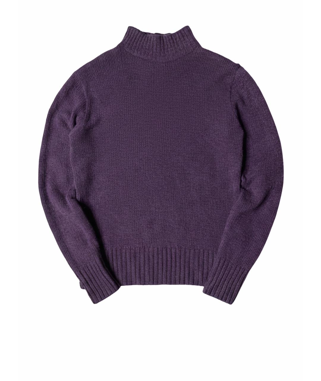 VERSACE JEANS COUTURE Фиолетовый шерстяной джемпер / свитер, фото 1