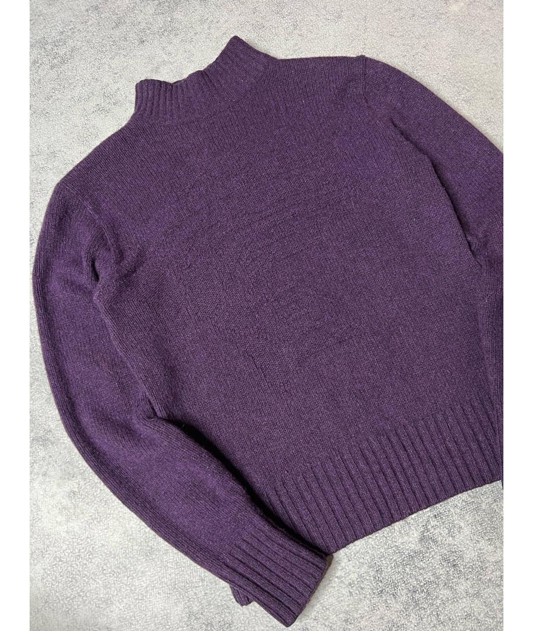 VERSACE JEANS COUTURE Фиолетовый шерстяной джемпер / свитер, фото 2