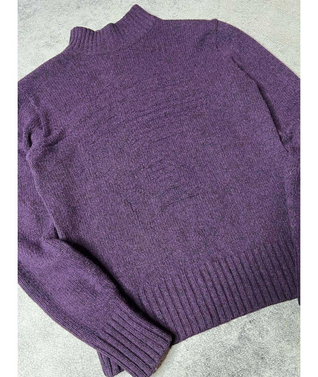VERSACE JEANS COUTURE Фиолетовый шерстяной джемпер / свитер, фото 3