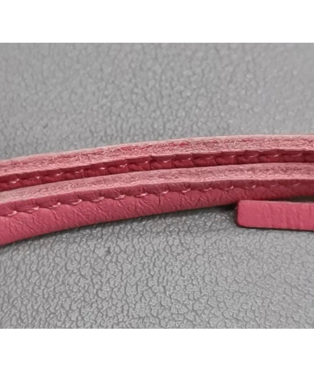 HERMES Розовый брелок, фото 2