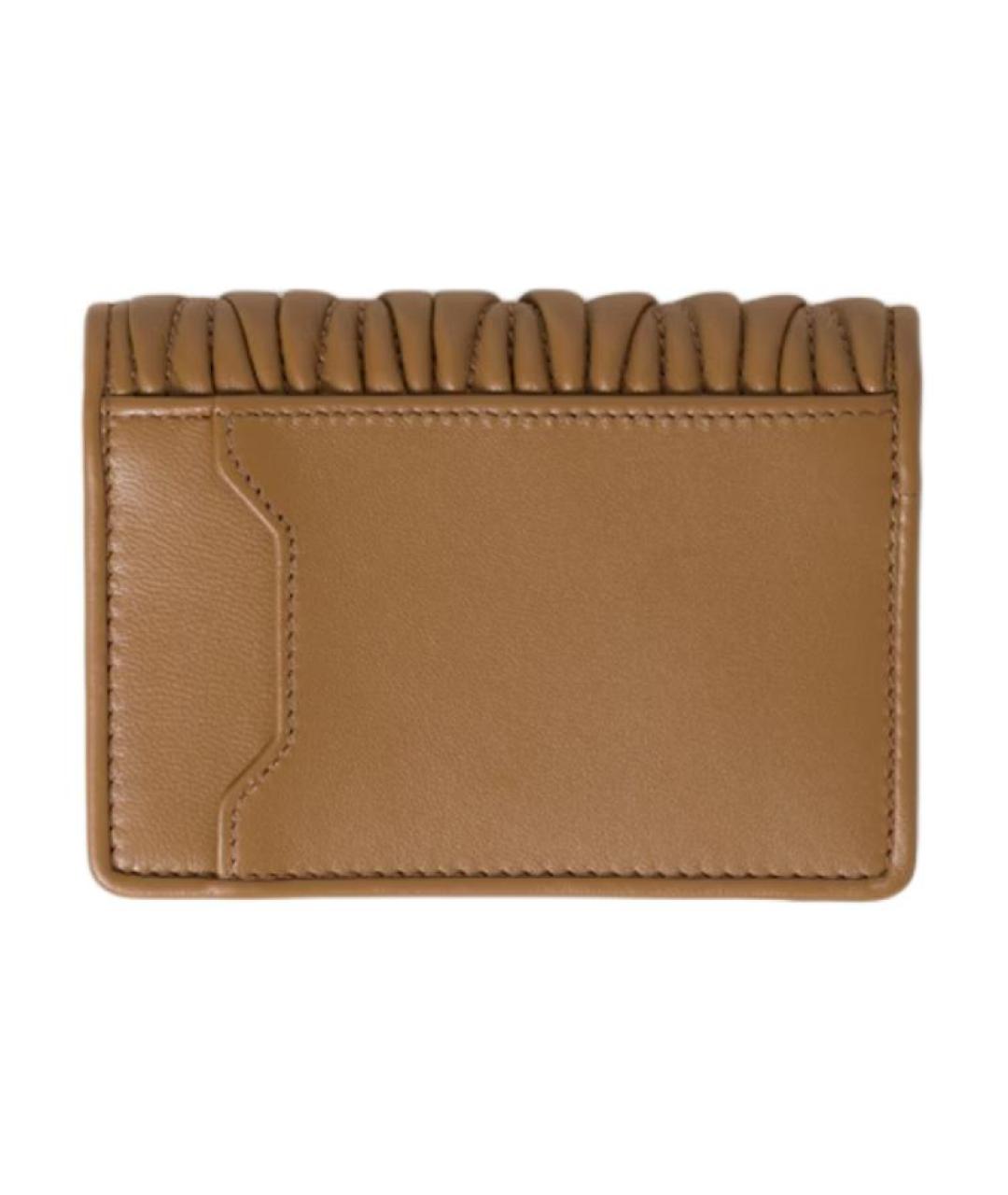 MIU MIU Коричневый кожаный кошелек, фото 4