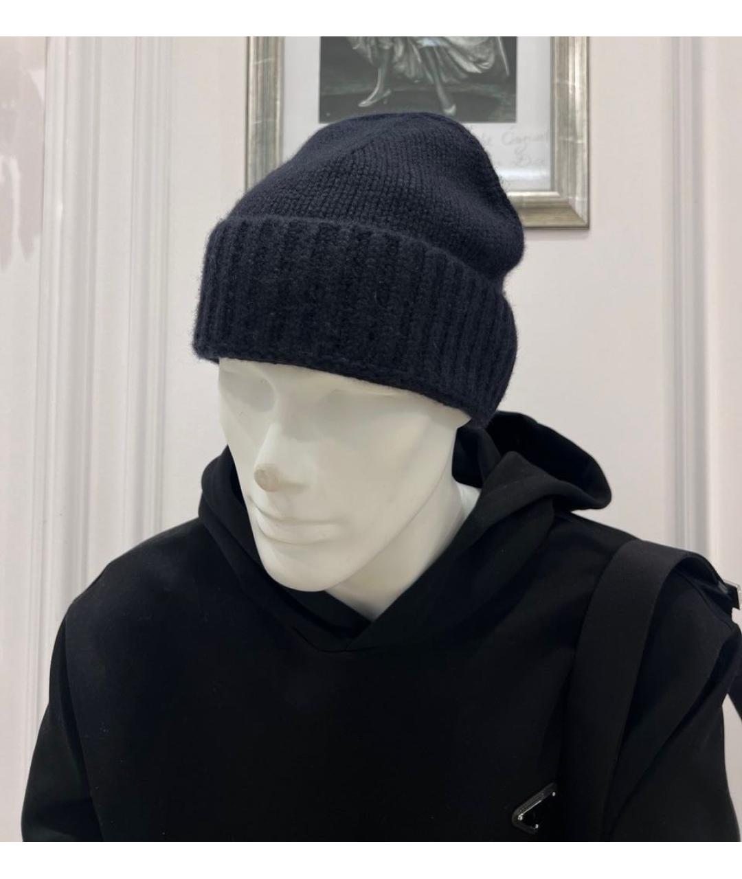 MOORER Темно-синяя кашемировая шапка, фото 2