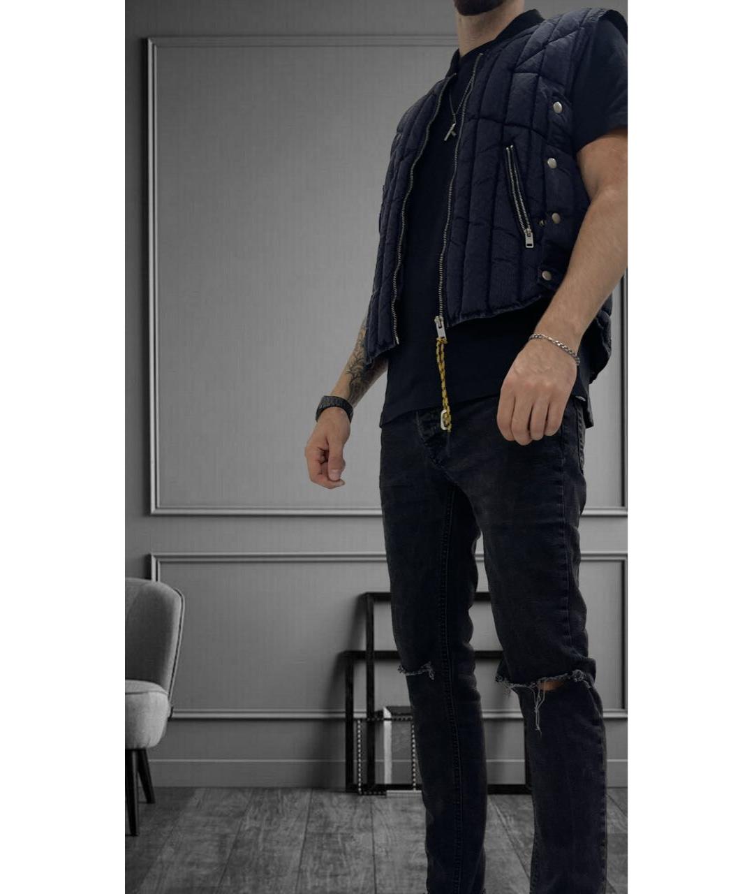 DIESEL BLACK GOLD Темно-синий жилет, фото 6