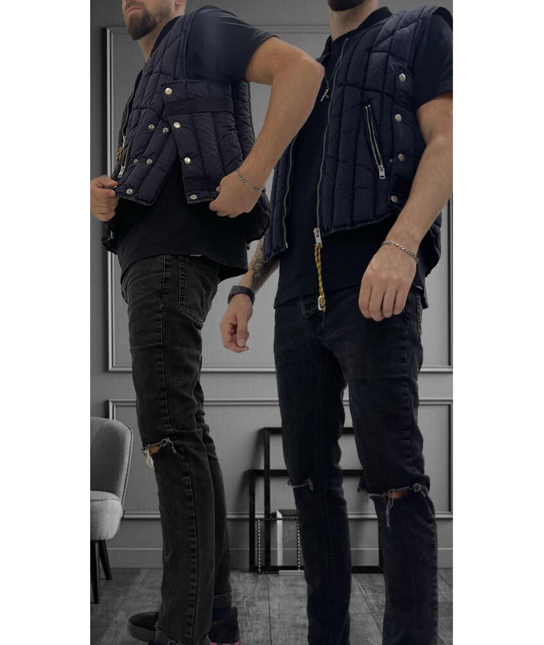 DIESEL BLACK GOLD Темно-синий жилет, фото 5