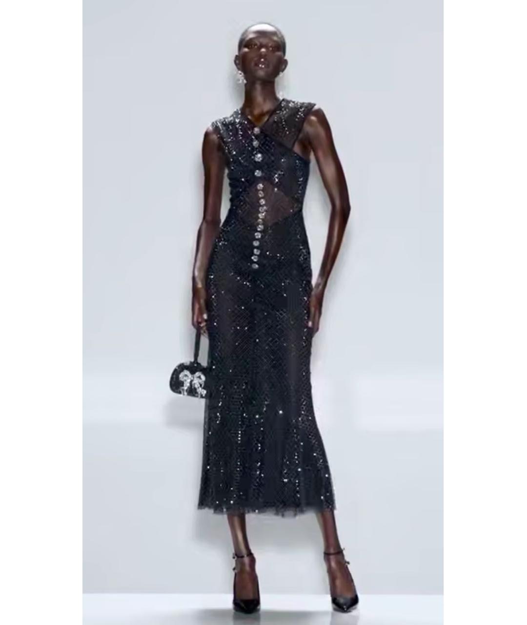 SELF-PORTRAIT Черное вечернее платье, фото 4