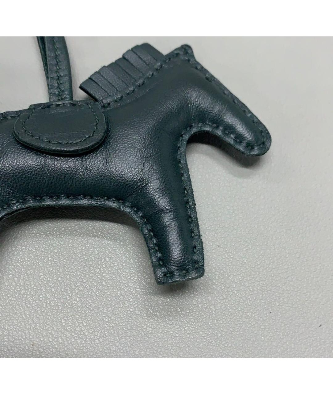 HERMES Черный брелок, фото 4