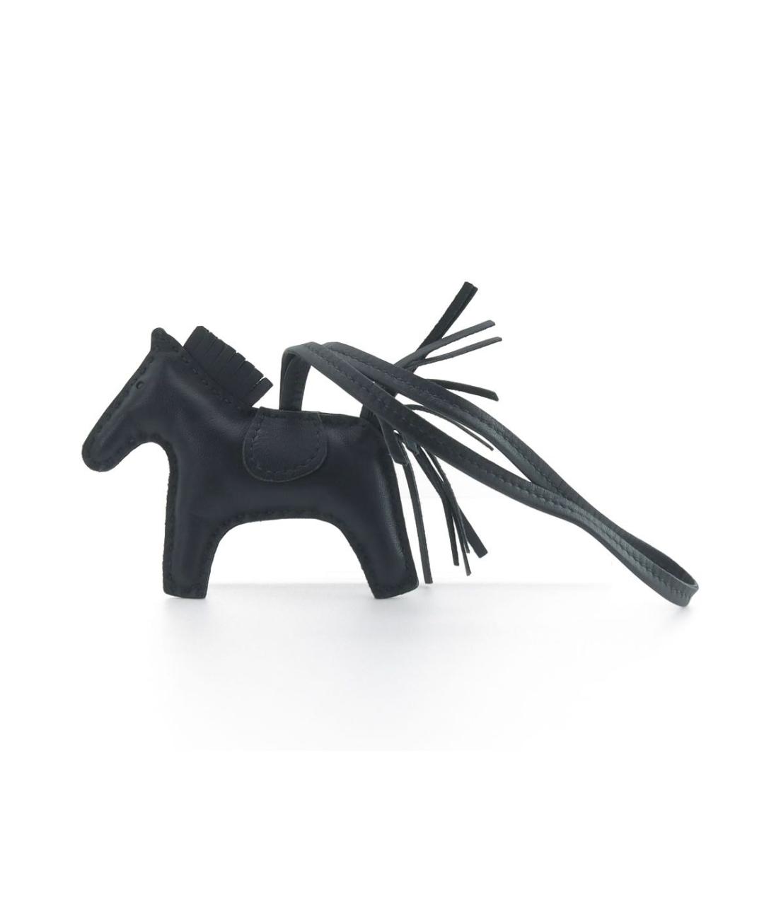 HERMES Черный брелок, фото 5