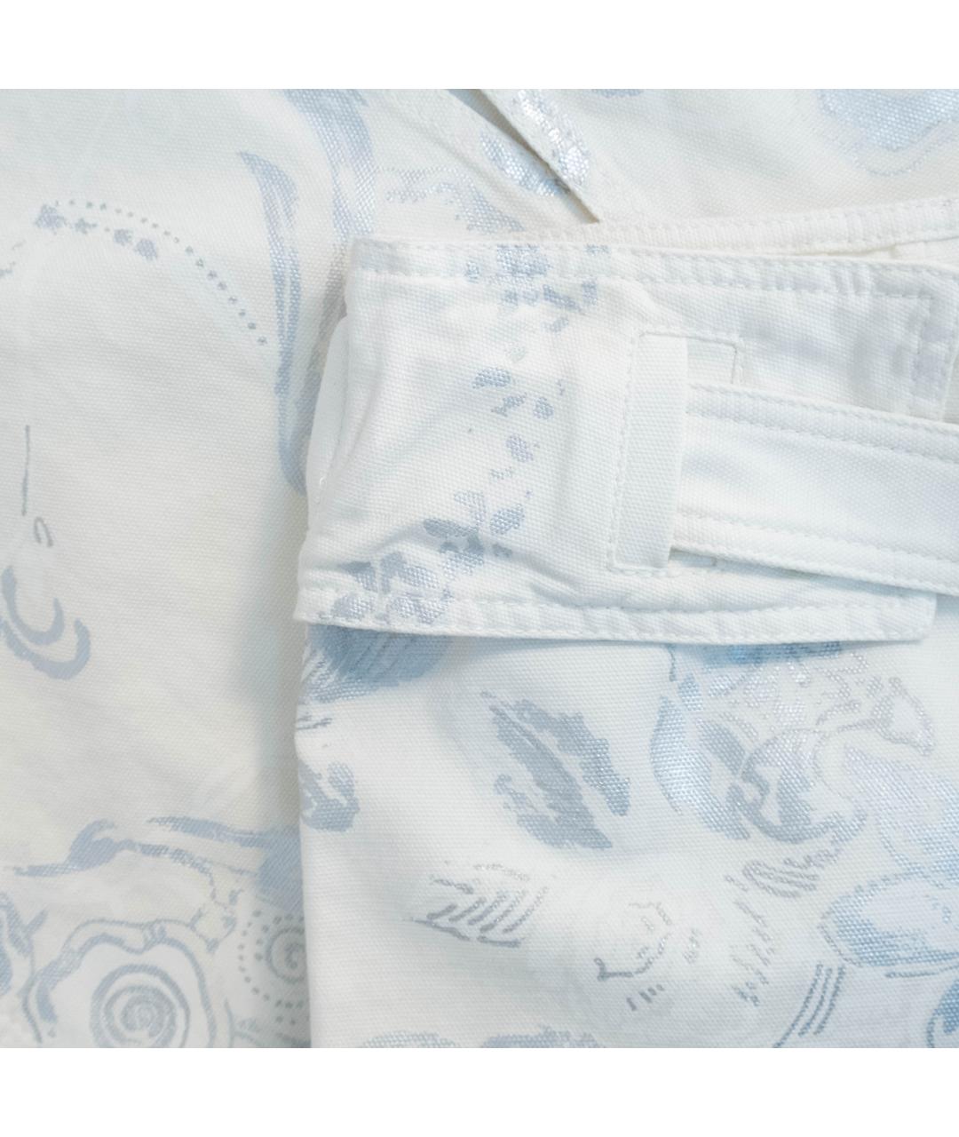 ROBERTO CAVALLI Белая деним юбка мини, фото 4