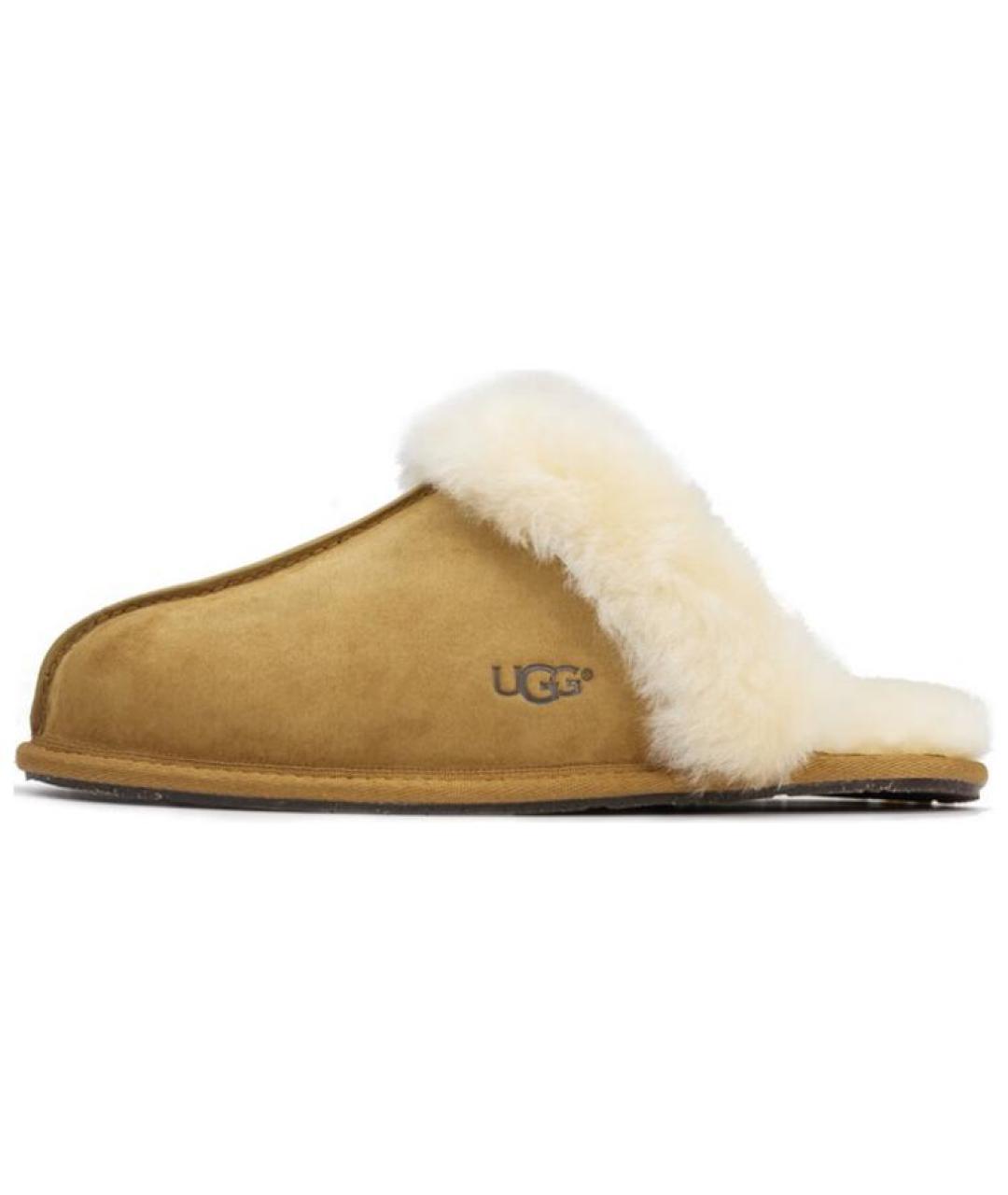 UGG AUSTRALIA Коричневые замшевые мюли, фото 1