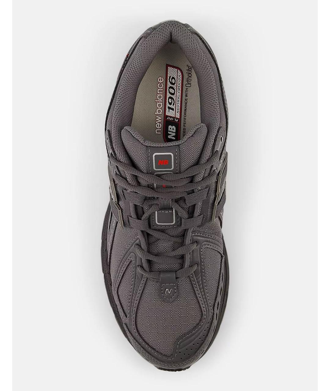 NEW BALANCE Серые текстильные низкие кроссовки / кеды, фото 3