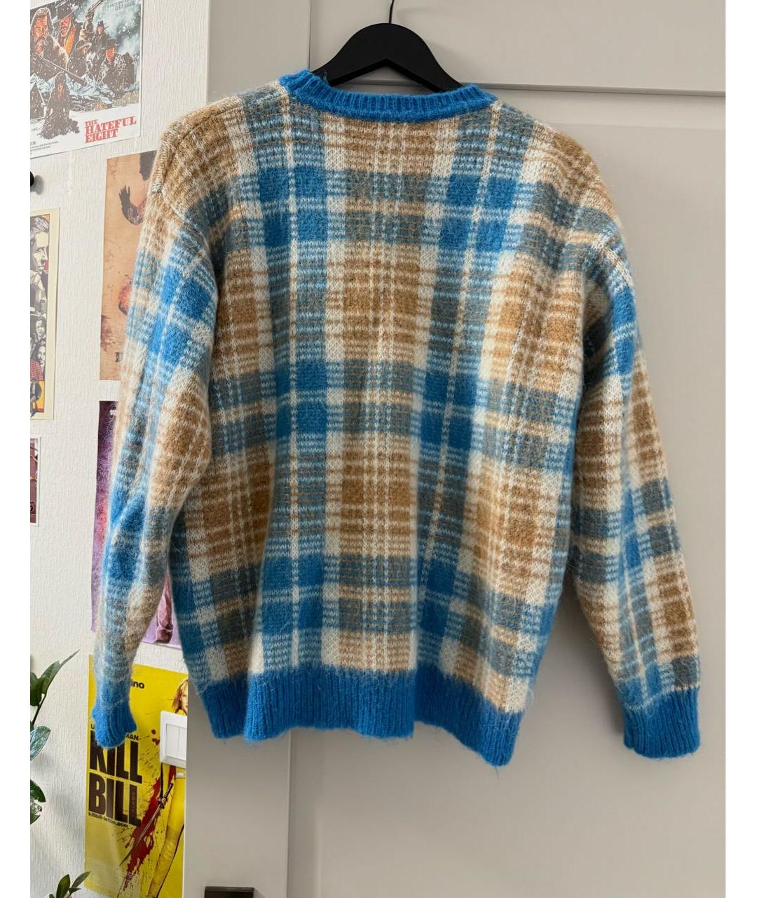 SANDRO Синий шерстяной джемпер / свитер, фото 3