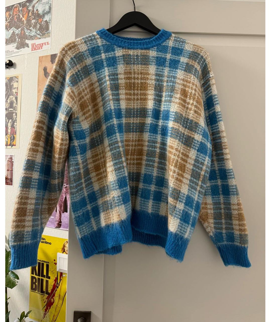 SANDRO Синий шерстяной джемпер / свитер, фото 6