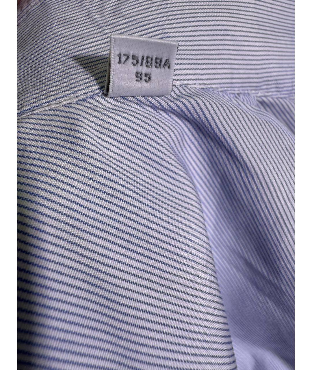 ERMENEGILDO ZEGNA XXX Голубая хлопковая кэжуал рубашка, фото 5