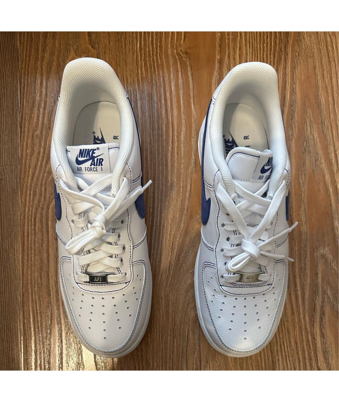 NIKE Белые кожаные низкие кроссовки / кеды, фото 3