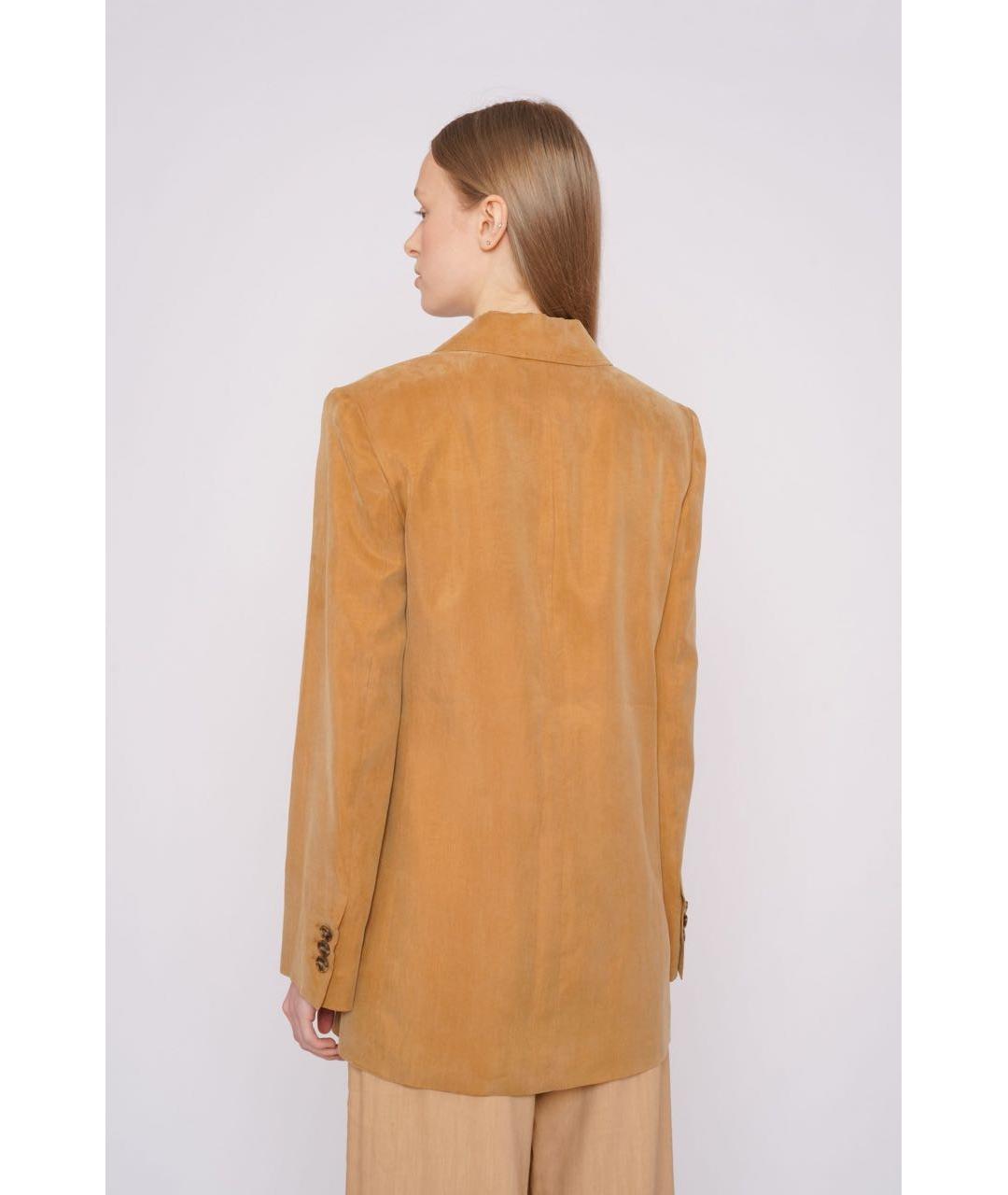 ALBERTA FERRETTI Горчичный жакет/пиджак, фото 3