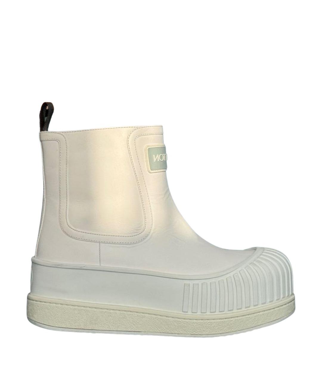 LOUIS VUITTON Белые кожаные полусапоги, фото 1