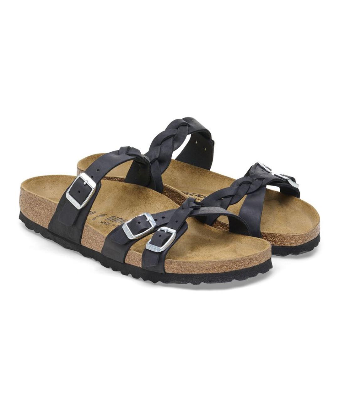 BIRKENSTOCK Черные кожаные сандалии, фото 3