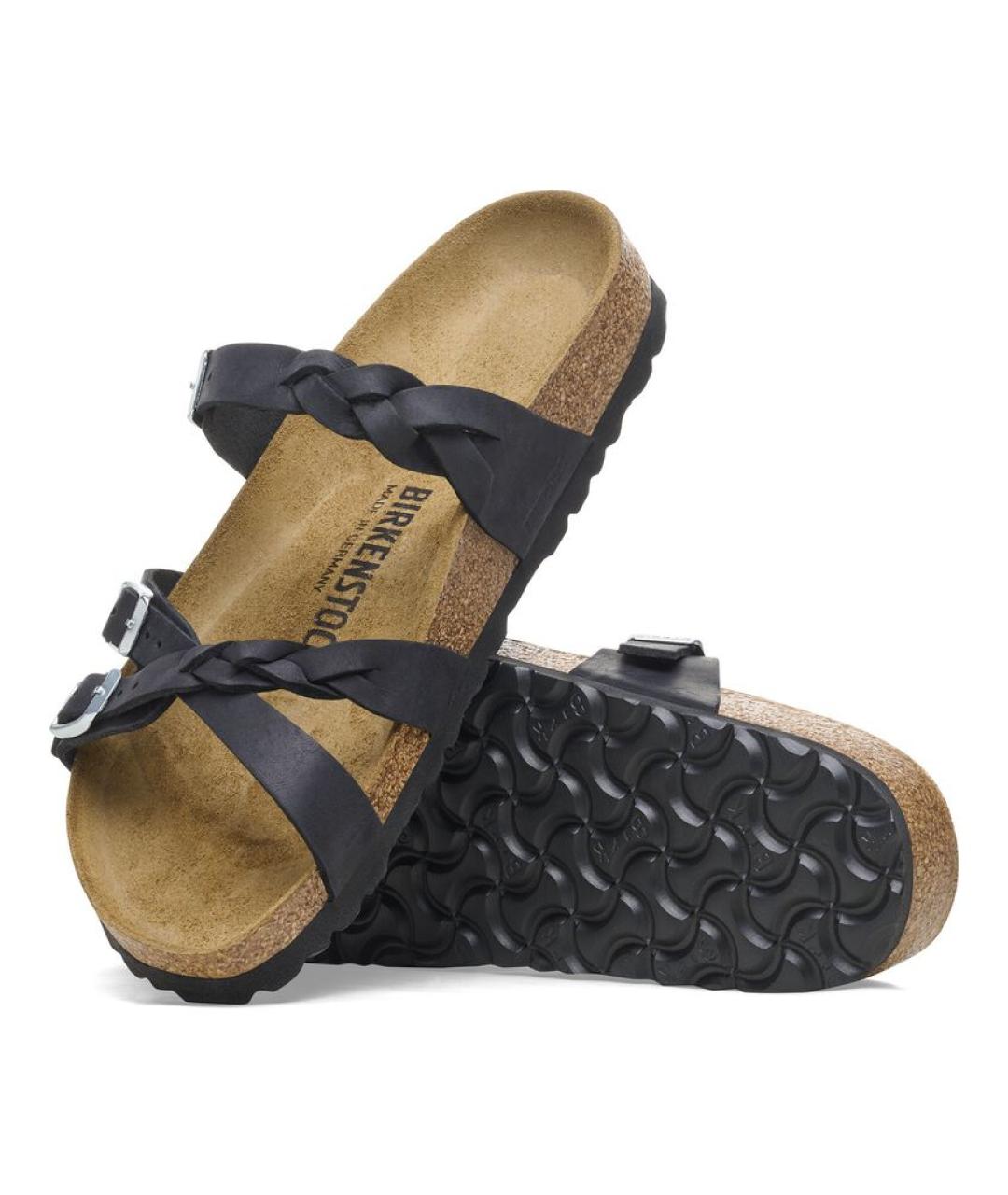 BIRKENSTOCK Черные кожаные сандалии, фото 5
