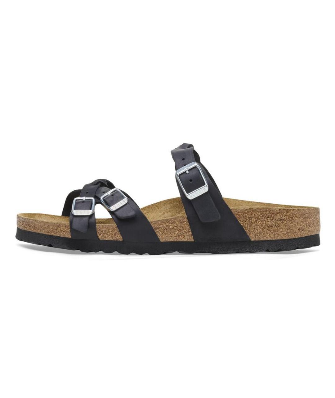BIRKENSTOCK Черные кожаные сандалии, фото 6