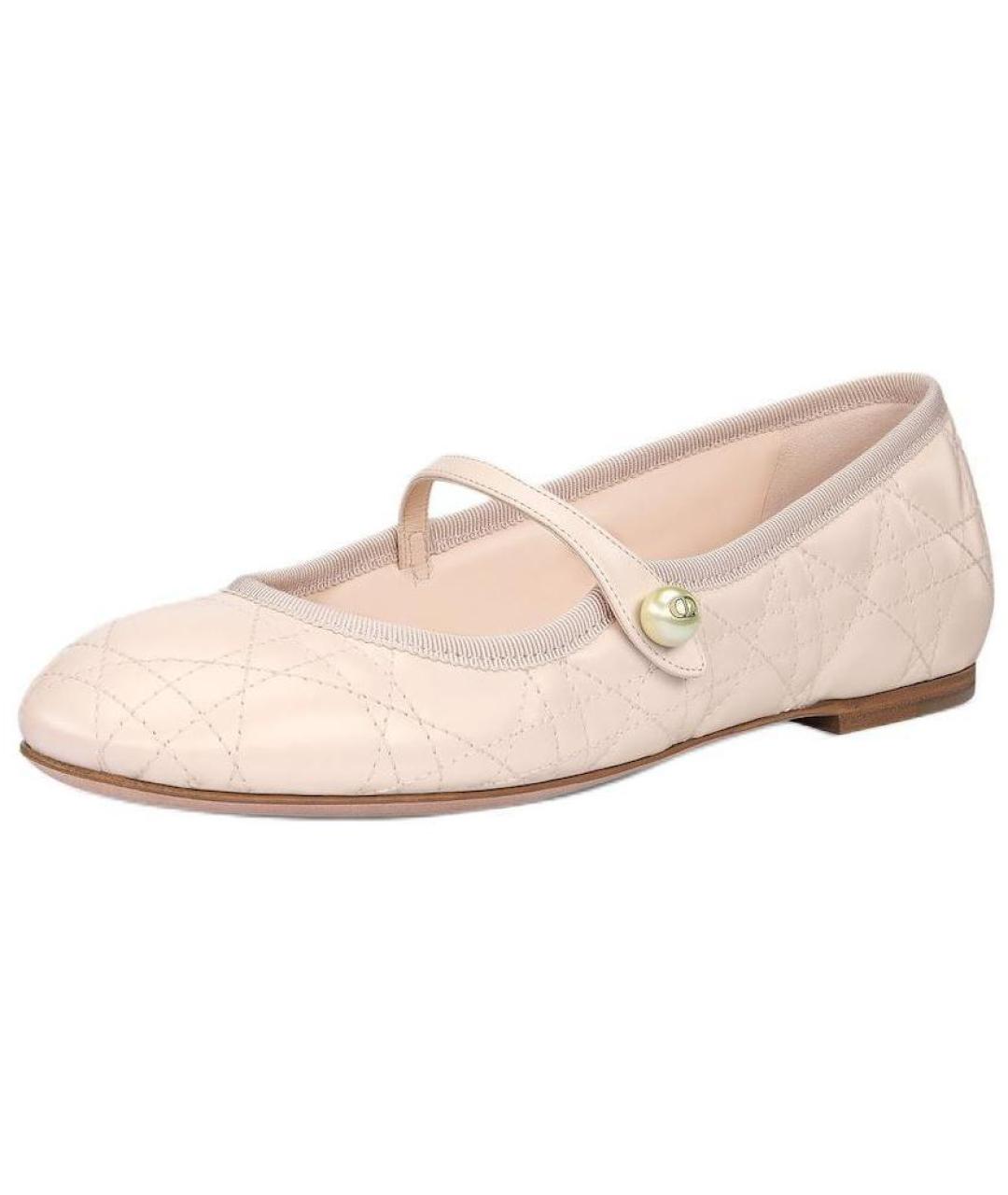 CHRISTIAN DIOR Розовые кожаные туфли, фото 3