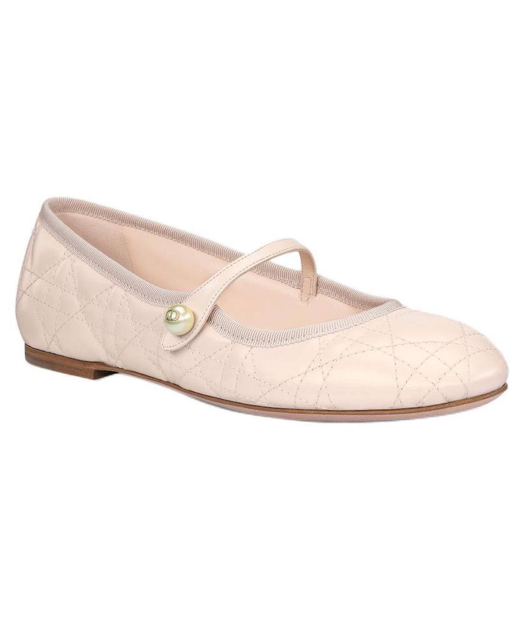 CHRISTIAN DIOR Розовые кожаные туфли, фото 4