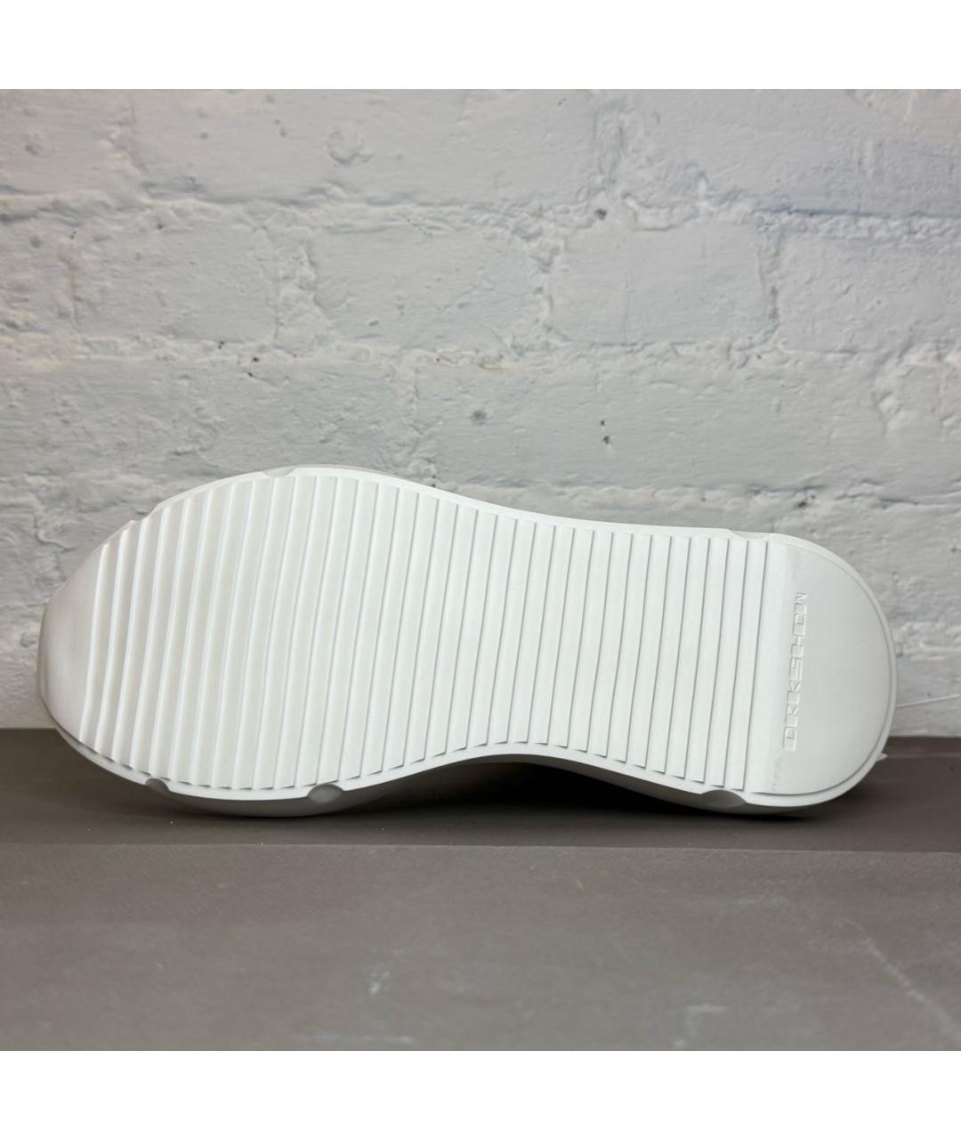 RICK OWENS DRKSHDW Черные текстильные высокие кроссовки / кеды, фото 5