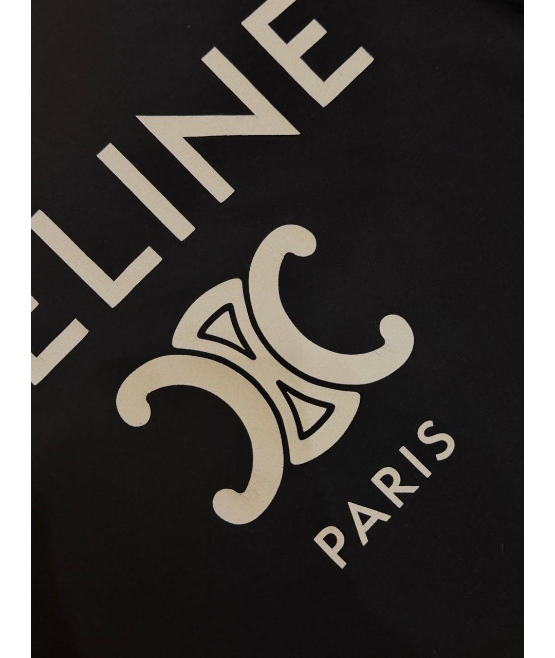 CELINE Темно-синяя хлопковая футболка, фото 6