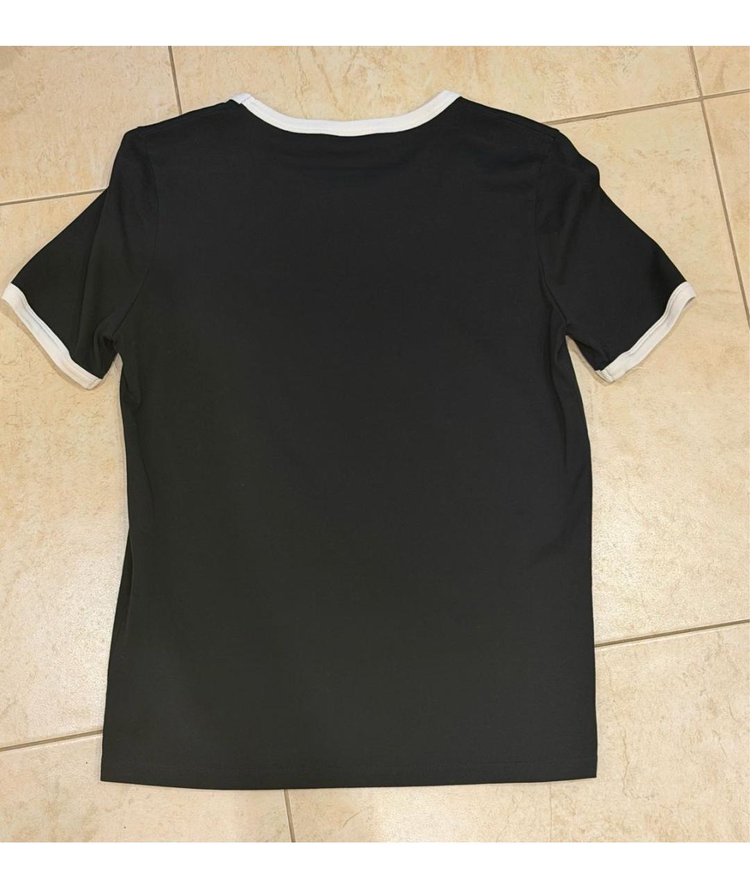 CELINE Темно-синяя хлопковая футболка, фото 2