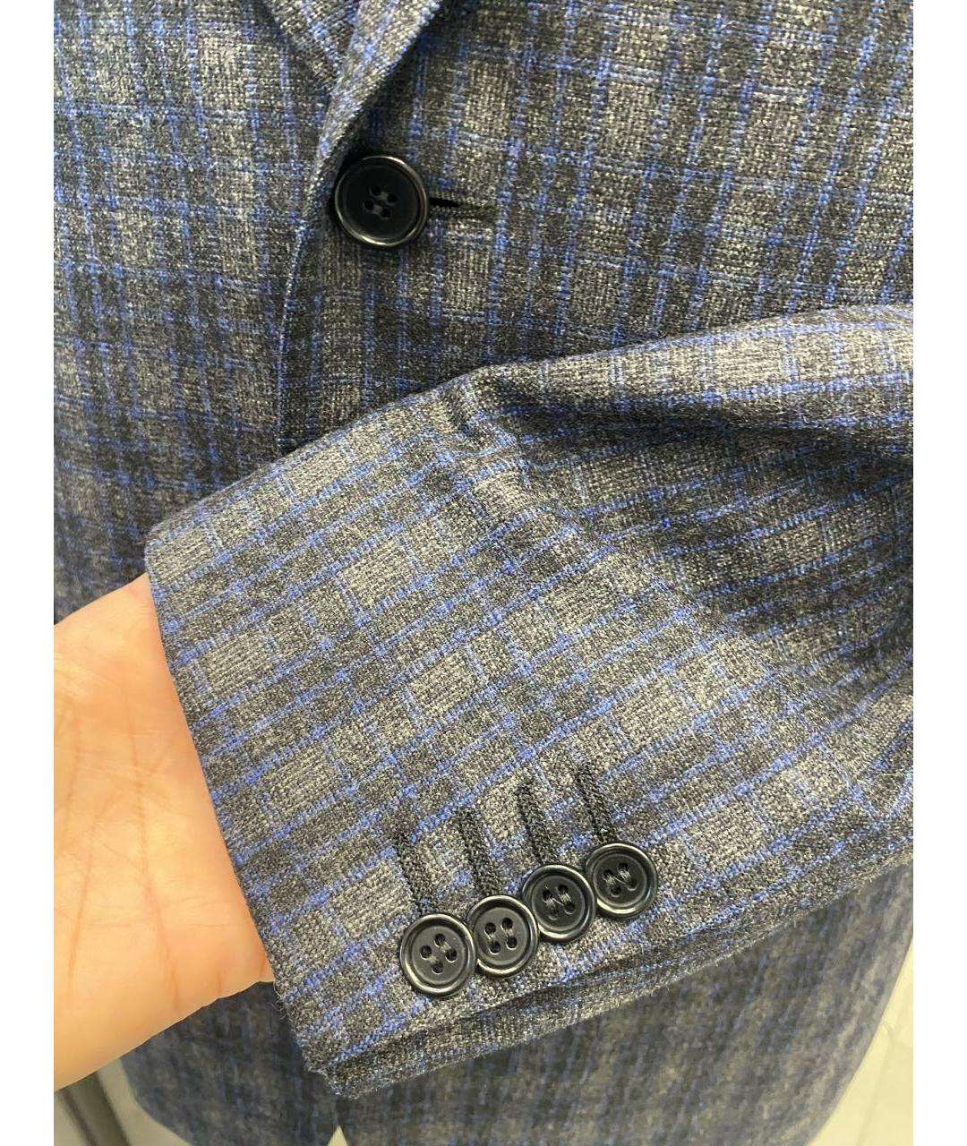 CANALI Серый шерстяной пиджак, фото 6