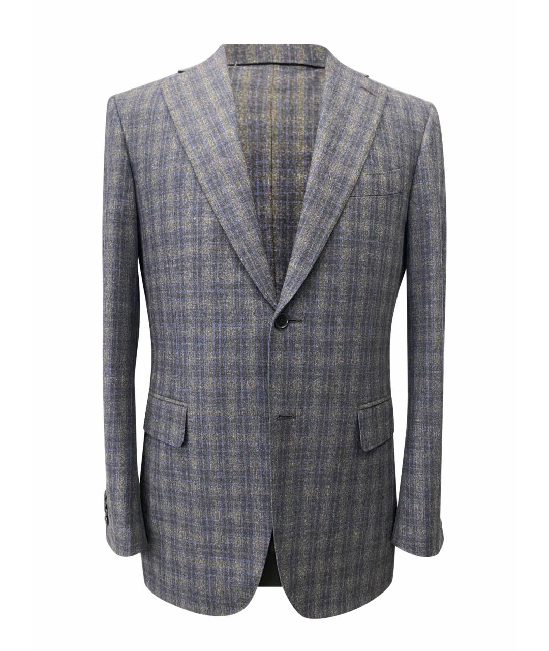 CANALI Серый шерстяной пиджак, фото 1