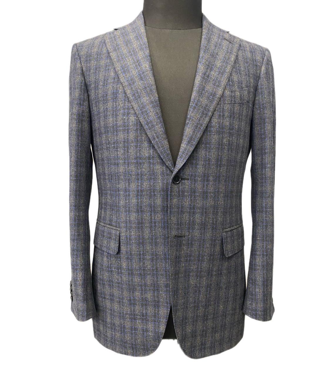 CANALI Серый шерстяной пиджак, фото 7