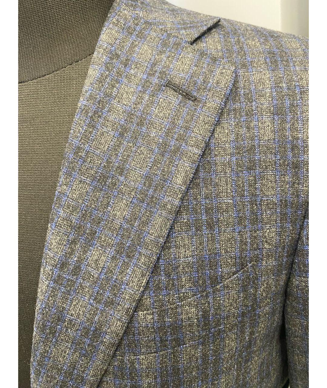 CANALI Серый шерстяной пиджак, фото 5