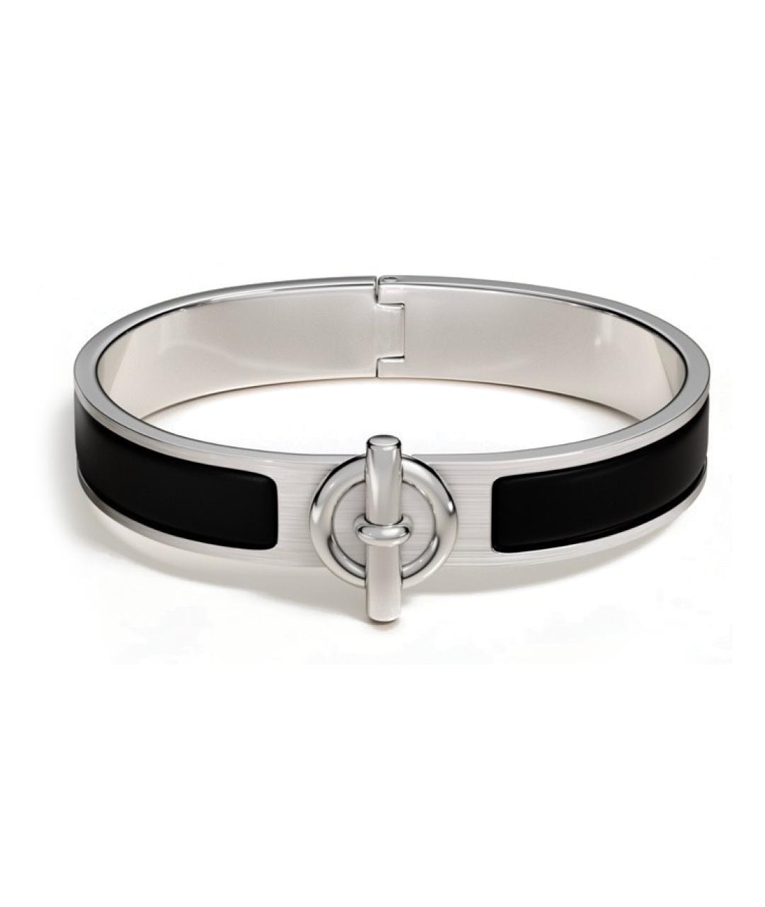 HERMES Серебрянный металлический браслет, фото 1