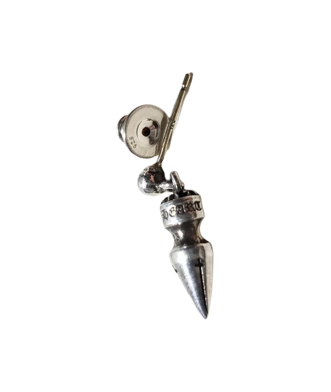 CHROME HEARTS Серебряные серебряные серьги, фото 2