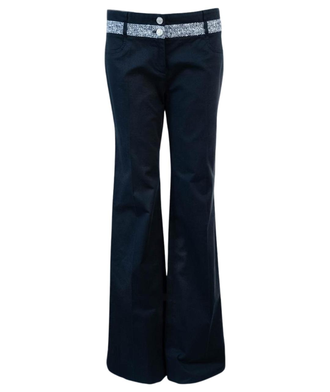 DOLCE&GABBANA Черные хлопковые прямые брюки, фото 6