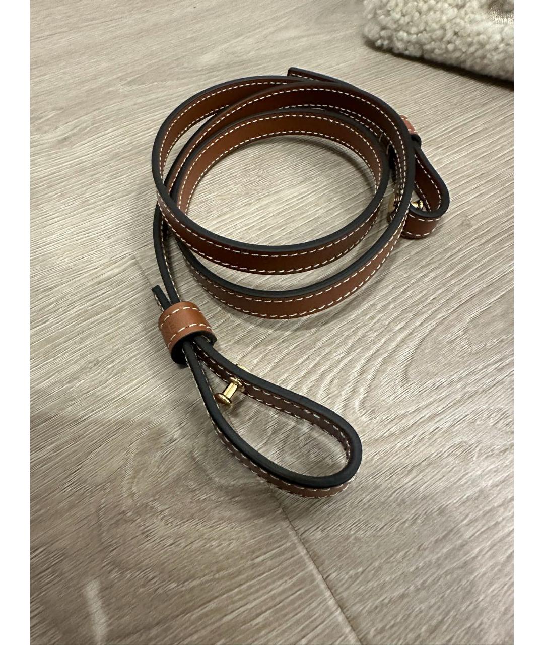 CELINE Бежевая шерстяная сумка тоут, фото 4